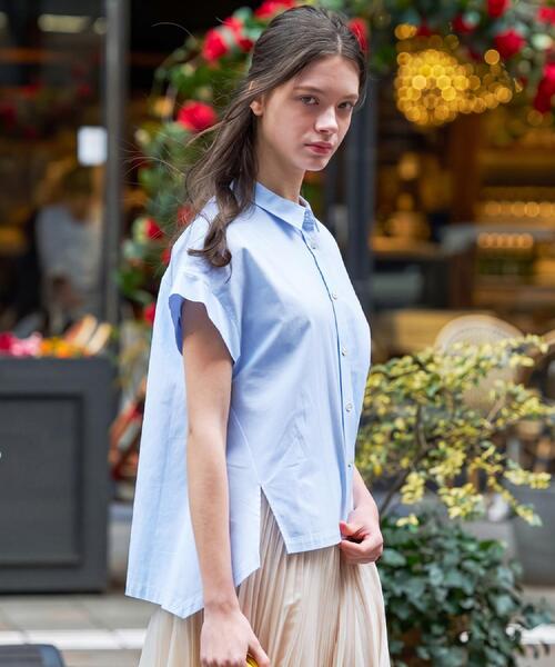 DRESSTERIOR(ドレステリア)の「【毎年人気/ウォッシャブル】バックフレアオックスシャツ(シャツ/ブラウス・レディース・オフホワイト/サックスブルー/ピンク・34/36/38)」の17枚目の写真