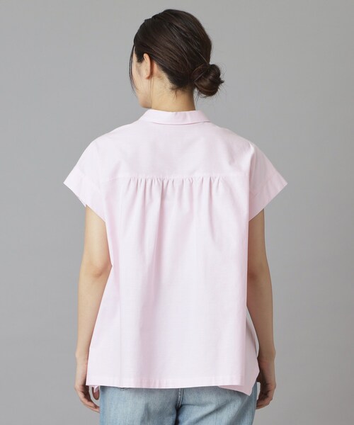 DRESSTERIOR(ドレステリア)の「【毎年人気/ウォッシャブル】バックフレアオックスシャツ(シャツ/ブラウス・レディース・オフホワイト/サックスブルー/ピンク・34/36/38)」の22枚目の写真
