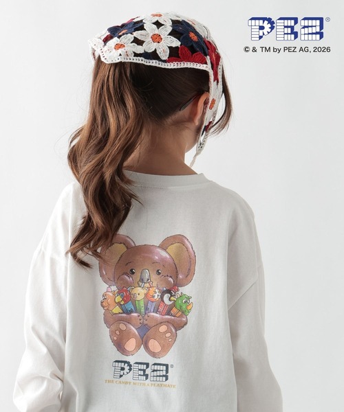 GLOBAL WORK(グローバルワーク)の「ヘビロッTEE/PEZ/長袖/636287(Tシャツ/カットソー・キッズ・ライトグレー/ホワイト/チャコールグレー/ホワイト系その他2・150cm/160cm/140cm/130cm)」の1枚目の写真