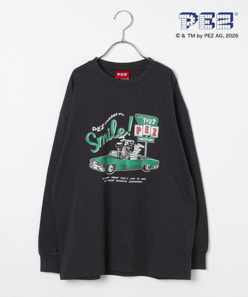 GLOBAL WORK(グローバルワーク)の「ヘビロッTEE/PEZ/長袖/636287(Tシャツ/カットソー・キッズ・ライトグレー/ホワイト/チャコールグレー/ホワイト系その他2・150cm/160cm/140cm/130cm)」の3枚目の写真