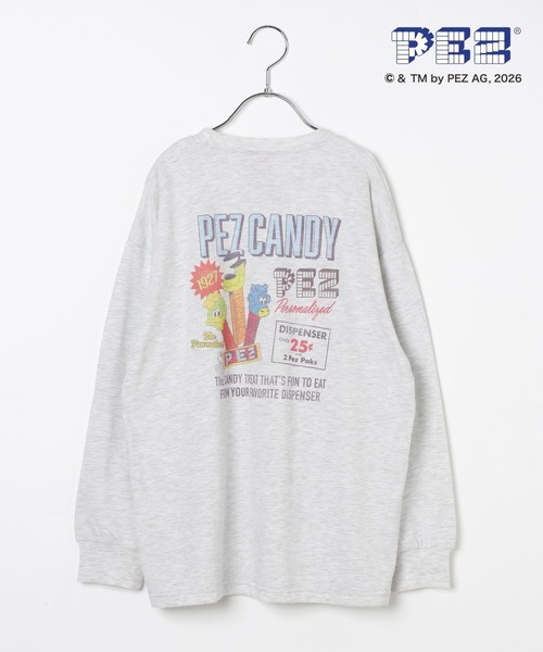 GLOBAL WORK(グローバルワーク)の「ヘビロッTEE/PEZ/長袖/636287(Tシャツ/カットソー・キッズ・ライトグレー/ホワイト/チャコールグレー/ホワイト系その他2・150cm/160cm/140cm/130cm)」の4枚目の写真