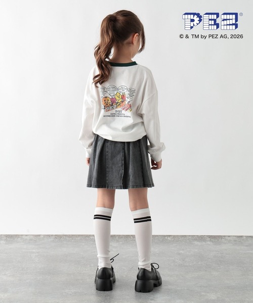 GLOBAL WORK(グローバルワーク)の「ヘビロッTEE/PEZ/長袖/636287(Tシャツ/カットソー・キッズ・ライトグレー/ホワイト/チャコールグレー/ホワイト系その他2・150cm/160cm/140cm/130cm)」の6枚目の写真