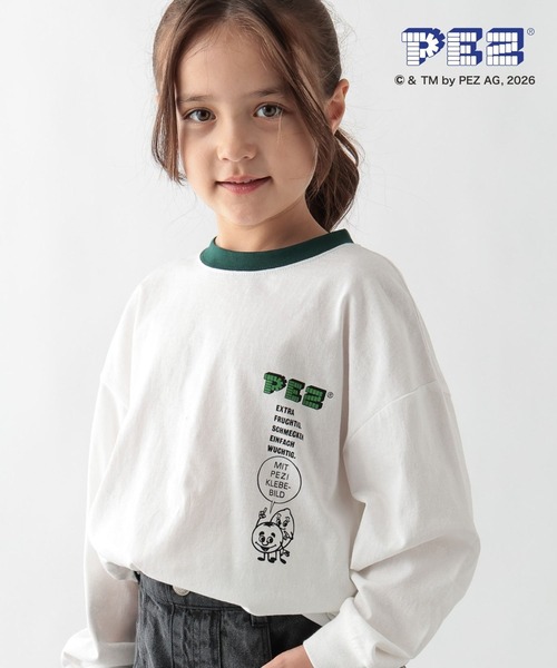 GLOBAL WORK(グローバルワーク)の「ヘビロッTEE/PEZ/長袖/636287(Tシャツ/カットソー・キッズ・ライトグレー/ホワイト/チャコールグレー/ホワイト系その他2・150cm/160cm/140cm/130cm)」の9枚目の写真