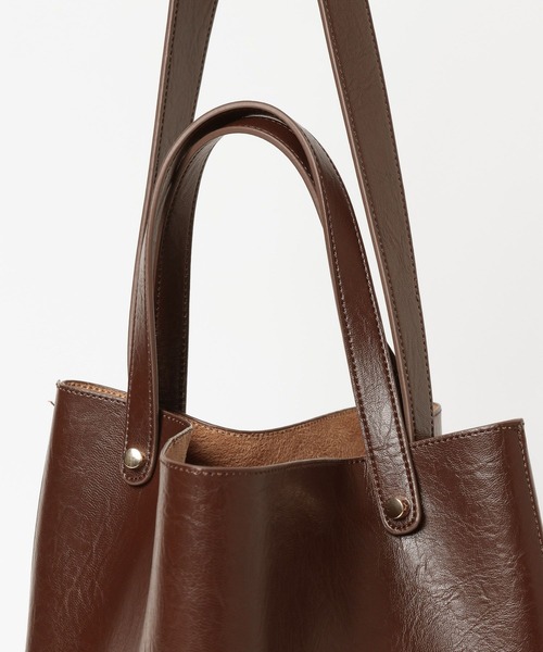 LOWRYS FARM(ローリーズファーム)の「2WAYバケツBAG 656159(トートバッグ・レディース・ブラック/ブラウン・FREE)」の10枚目の写真