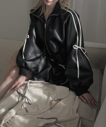 ROYAL PARTY | アソート配色リボントラックジャケット(ライダースジャケット)