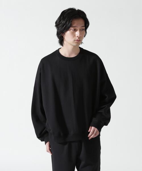marka（マーカ）の「MARKAWARE（マーカウェア）/ Organic Cotton Heavy Fleece Huge Sweat Short ヒュージスウェットショート（スウェット・メンズ・ブラック/グレー・2/1）」の3枚目の写真