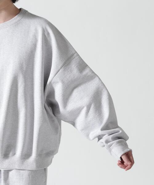 marka（マーカ）の「MARKAWARE（マーカウェア）/ Organic Cotton Heavy Fleece Huge Sweat Short ヒュージスウェットショート（スウェット・メンズ・ブラック/グレー・2/1）」の14枚目の写真