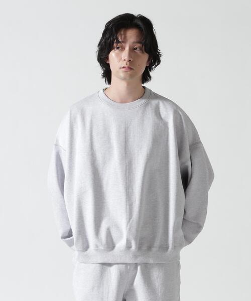 marka（マーカ）の「MARKAWARE（マーカウェア）/ Organic Cotton Heavy Fleece Huge Sweat Short ヒュージスウェットショート（スウェット・メンズ・ブラック/グレー・2/1）」の2枚目の写真