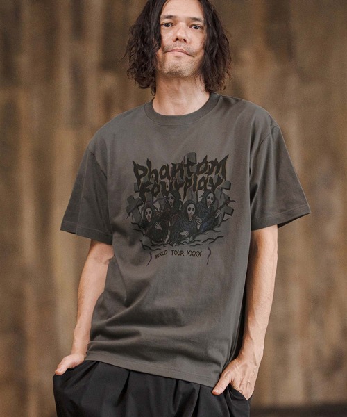 CAMBIO(カンビオ)の「mt10267- プリントT(Phantom Four Play) Tシャツ(CASD-173)(Tシャツ/カットソー・メンズ・スミクロ/ホワイト系その他/グリーン系その他・M/S/XL/L)」の2枚目の写真