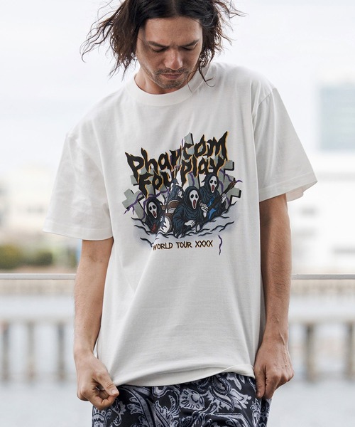 CAMBIO(カンビオ)の「mt10267- プリントT(Phantom Four Play) Tシャツ(CASD-173)(Tシャツ/カットソー・メンズ・スミクロ/ホワイト系その他/グリーン系その他・M/S/XL/L)」の5枚目の写真