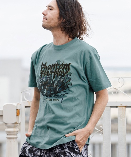 CAMBIO(カンビオ)の「mt10267- プリントT(Phantom Four Play) Tシャツ(CASD-173)(Tシャツ/カットソー・メンズ・スミクロ/ホワイト系その他/グリーン系その他・M/S/XL/L)」の8枚目の写真