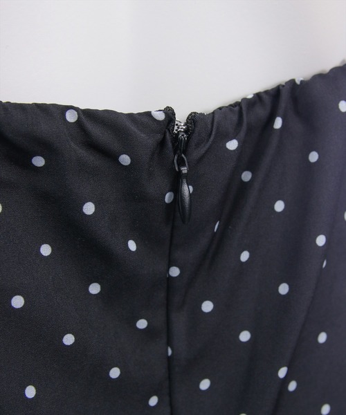 clear（クリア）の「チョーカー付きアシンメトリードットキャミワンピース[大人 フェミニン 上品]≪新作≫（ワンピース・レディース・ブラック系その他/ホワイト系その他・F/PF）」の21枚目の写真