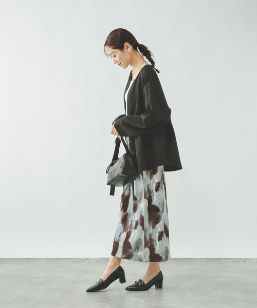 GLOBAL WORK（グローバルワーク）の「ジョーゼットカーディガン＊パンツセット/636248（その他パンツ・レディース・ブラック/ネイビー・LARGE/MEDIUM）」の7枚目の写真