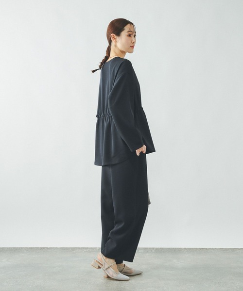 GLOBAL WORK（グローバルワーク）の「ジョーゼットカーディガン＊パンツセット/636248（その他パンツ・レディース・ブラック/ネイビー・LARGE/MEDIUM）」の12枚目の写真