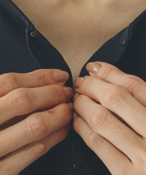 GLOBAL WORK（グローバルワーク）の「ジョーゼットカーディガン＊パンツセット/636248（その他パンツ・レディース・ブラック/ネイビー・LARGE/MEDIUM）」の19枚目の写真