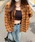 mebole�i���{���j�́uLatte Brown Check Shirt�i�V���c/�u���E�X�j�v�b�u���E��