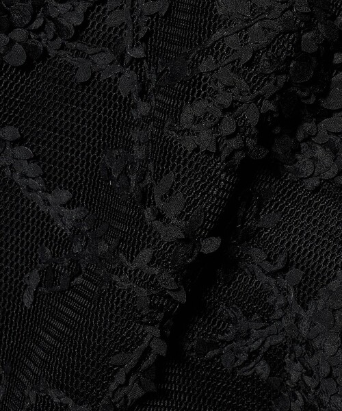 UNITED ARROWS（ユナイテッドアローズ）の「エンブロイダリーフラワー メッシュ ベスト（ニット/セーター・レディース・オフホワイト/ブラック・FREE）」の16枚目の写真