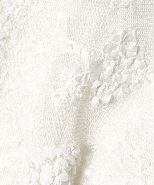 UNITED ARROWS（ユナイテッドアローズ）の「エンブロイダリーフラワー メッシュ ベスト（ニット/セーター・レディース・オフホワイト/ブラック・FREE）」の19枚目の写真