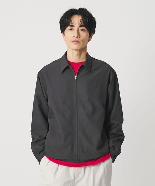BEAUTY&YOUTH UNITED ARROWS（ビューティーアンドユースユナイテッドアローズ）の「KOMATSU PACK ジップ アップ シャツ セットアップ対応 撥水 ウォッシャブル（ブルゾン・メンズ・ダークグレー/ネイビー・XL/L/M/S）」の10枚目の写真