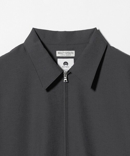 BEAUTY&YOUTH UNITED ARROWS（ビューティーアンドユースユナイテッドアローズ）の「KOMATSU PACK ジップ アップ シャツ セットアップ対応 撥水 ウォッシャブル（ブルゾン・メンズ・ダークグレー/ネイビー・XL/L/M/S）」の20枚目の写真