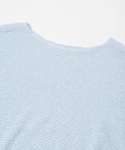 URBAN RESEARCH(アーバンリサーチ)の「ペーパーヤーンボートネックニット(ニット/セーター・レディース・チャコールグレー/ブルー系その他/ホワイト・FREE)」の17枚目の写真