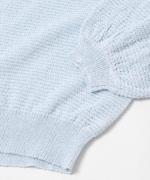 URBAN RESEARCH(アーバンリサーチ)の「ペーパーヤーンボートネックニット(ニット/セーター・レディース・チャコールグレー/ブルー系その他/ホワイト・FREE)」の16枚目の写真