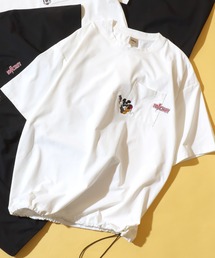 SITRY（シトリー）の「Disney/ディズニー 別注 ミッキー トイ・ストーリー ベイマックス オーバーサイズ ワンポイント刺繍 ポケット ドローコード 半袖Tシャツ レディース メンズ（Tシャツ/カットソー）」