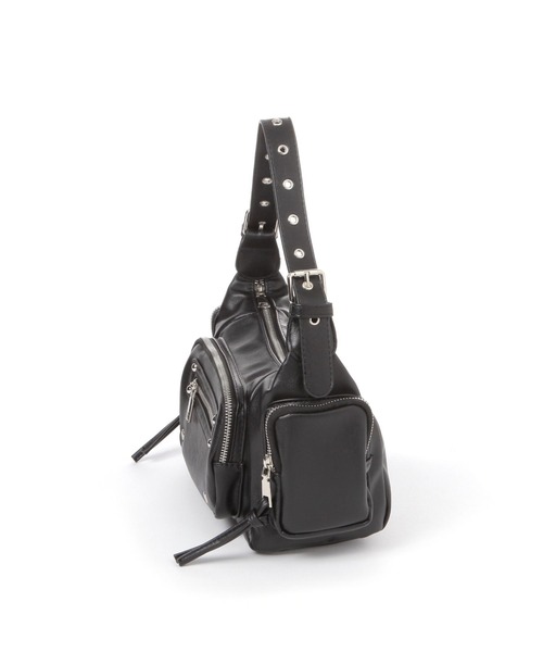 3.3 Field Trip （3.3フィールドトリップ）の「3.3 Field Trip／ポケットデザインショルダーバッグ（ショルダーバッグ・レディース・ブラック/アイボリー・FREE）」の8枚目の写真