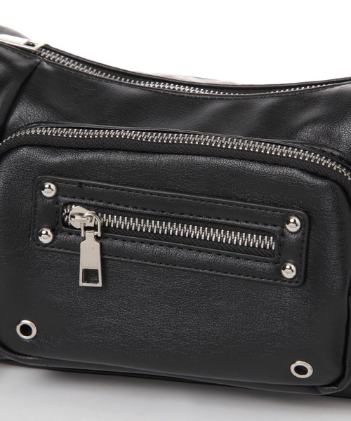 3.3 Field Trip （3.3フィールドトリップ）の「3.3 Field Trip／ポケットデザインショルダーバッグ（ショルダーバッグ・レディース・ブラック/アイボリー・FREE）」の16枚目の写真