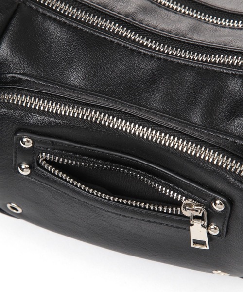 3.3 Field Trip （3.3フィールドトリップ）の「3.3 Field Trip／ポケットデザインショルダーバッグ（ショルダーバッグ・レディース・ブラック/アイボリー・FREE）」の17枚目の写真