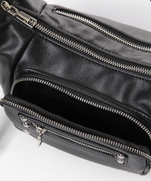 3.3 Field Trip （3.3フィールドトリップ）の「3.3 Field Trip／ポケットデザインショルダーバッグ（ショルダーバッグ・レディース・ブラック/アイボリー・FREE）」の18枚目の写真