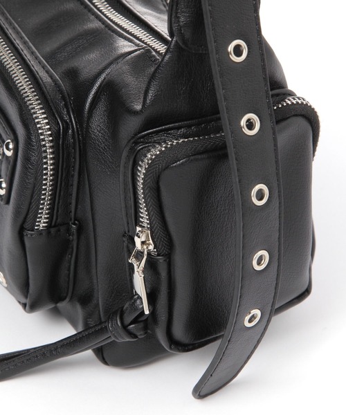 3.3 Field Trip （3.3フィールドトリップ）の「3.3 Field Trip／ポケットデザインショルダーバッグ（ショルダーバッグ・レディース・ブラック/アイボリー・FREE）」の20枚目の写真