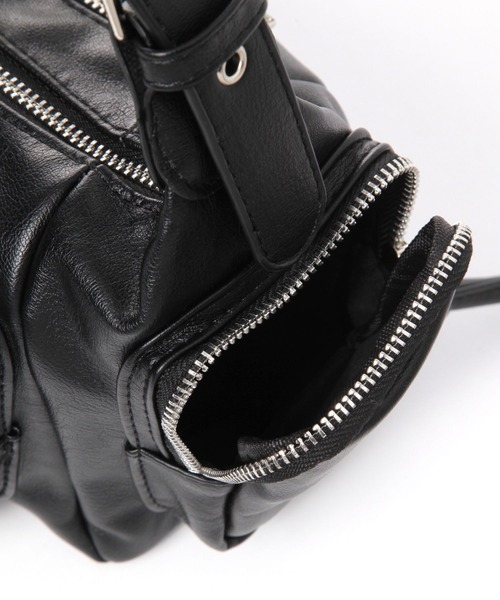 3.3 Field Trip （3.3フィールドトリップ）の「3.3 Field Trip／ポケットデザインショルダーバッグ（ショルダーバッグ・レディース・ブラック/アイボリー・FREE）」の21枚目の写真