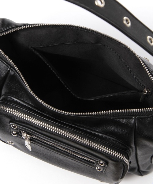 3.3 Field Trip （3.3フィールドトリップ）の「3.3 Field Trip／ポケットデザインショルダーバッグ（ショルダーバッグ・レディース・ブラック/アイボリー・FREE）」の22枚目の写真