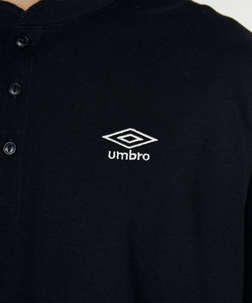 UMBRO(アンブロ)の「UMBRO × PUBLUX/アンブロ <吸水速乾>別注 プレーティング天竺ヘンリーネックTシャツ 限定展開(Tシャツ/カットソー・メンズ・チャコールグレー/ブラック/ライトグレー/ホワイト・LARGE/MEDIUM)」の15枚目の写真