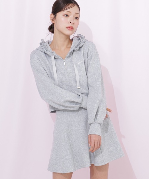 JILL by JILL STUART(ジルバイジルスチュアート)の「ダイバーセットアップ ミニスカパン(スカート・レディース・ブラック/ベージュ/グレー・FREE)」の3枚目の写真