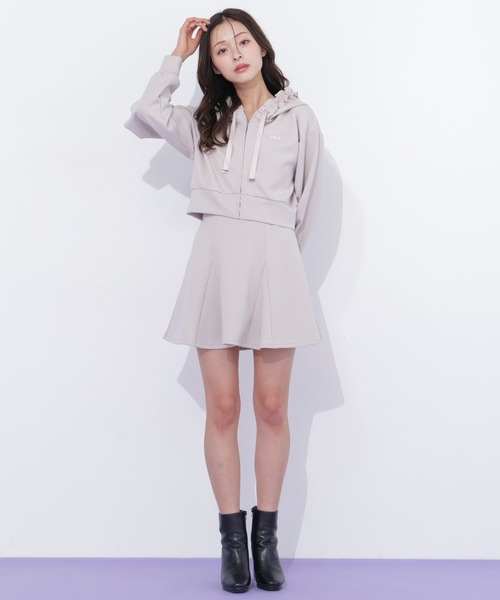 JILL by JILL STUART(ジルバイジルスチュアート)の「ダイバーセットアップ ミニスカパン(スカート・レディース・ブラック/ベージュ/グレー・FREE)」の14枚目の写真
