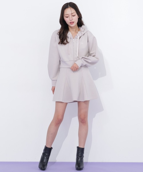 JILL by JILL STUART(ジルバイジルスチュアート)の「ダイバーセットアップ ミニスカパン(スカート・レディース・ブラック/ベージュ/グレー・FREE)」の15枚目の写真