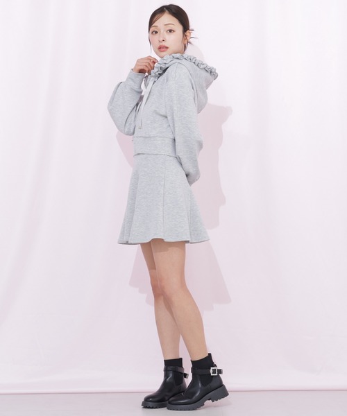 JILL by JILL STUART(ジルバイジルスチュアート)の「ダイバーセットアップ ミニスカパン(スカート・レディース・ブラック/ベージュ/グレー・FREE)」の9枚目の写真