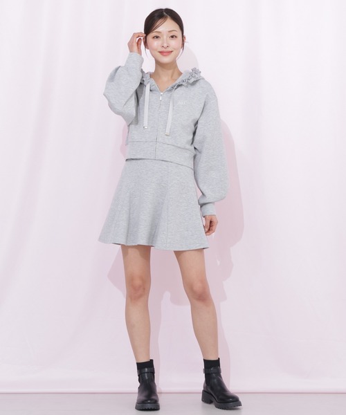 JILL by JILL STUART(ジルバイジルスチュアート)の「ダイバーセットアップ ミニスカパン(スカート・レディース・ブラック/ベージュ/グレー・FREE)」の8枚目の写真