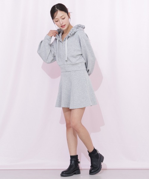 JILL by JILL STUART(ジルバイジルスチュアート)の「ダイバーセットアップ ミニスカパン(スカート・レディース・ブラック/ベージュ/グレー・FREE)」の10枚目の写真