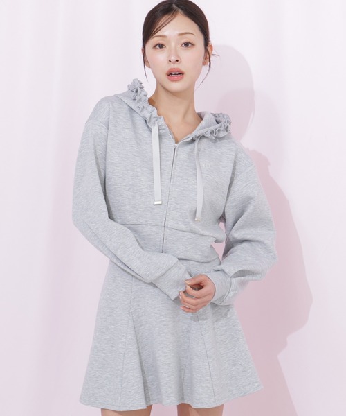 JILL by JILL STUART(ジルバイジルスチュアート)の「ダイバーセットアップ ミニスカパン(スカート・レディース・ブラック/ベージュ/グレー・FREE)」の6枚目の写真