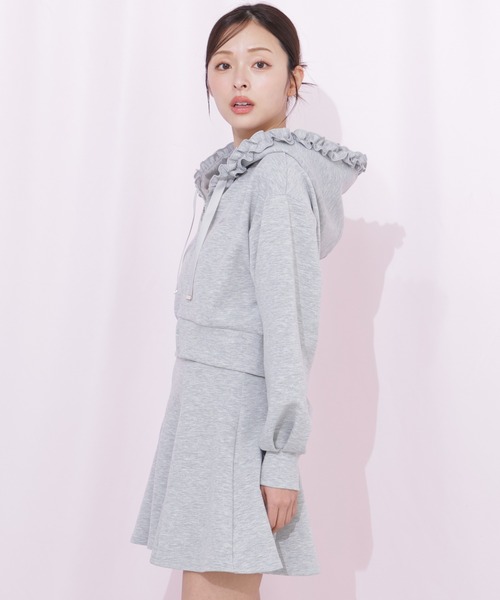 JILL by JILL STUART(ジルバイジルスチュアート)の「ダイバーセットアップ ミニスカパン(スカート・レディース・ブラック/ベージュ/グレー・FREE)」の7枚目の写真