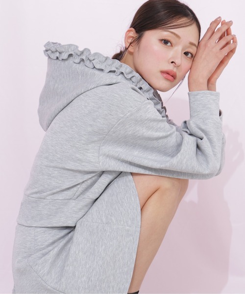 JILL by JILL STUART(ジルバイジルスチュアート)の「ダイバーセットアップ ミニスカパン(スカート・レディース・ブラック/ベージュ/グレー・FREE)」の12枚目の写真