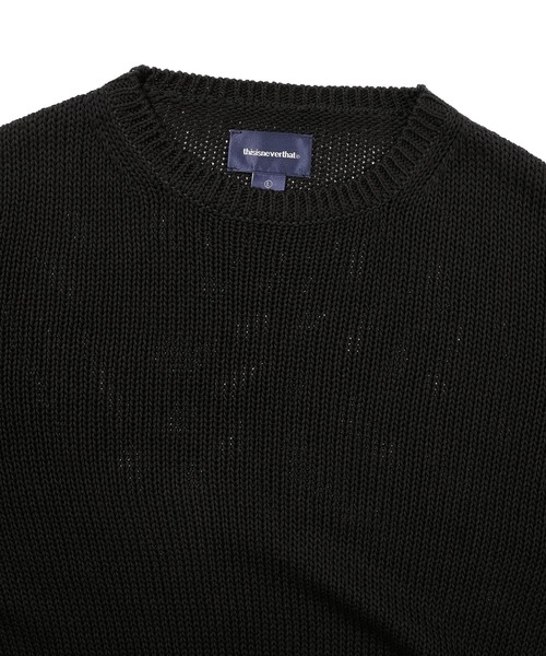 thisisneverthat(ディスイズネバーザット)の「Loose Gauge Knit Crew(ニット/セーター・メンズ・ブラック/アイボリー/ライトブラウン・L/M/S/XL)」の6枚目の写真