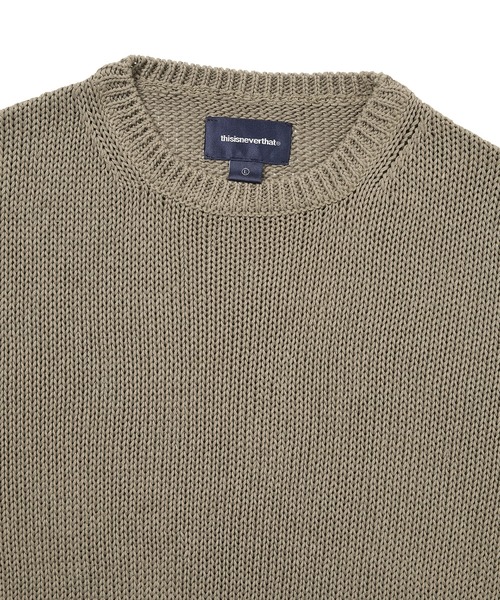thisisneverthat(ディスイズネバーザット)の「Loose Gauge Knit Crew(ニット/セーター・メンズ・ブラック/アイボリー/ライトブラウン・L/M/S/XL)」の10枚目の写真