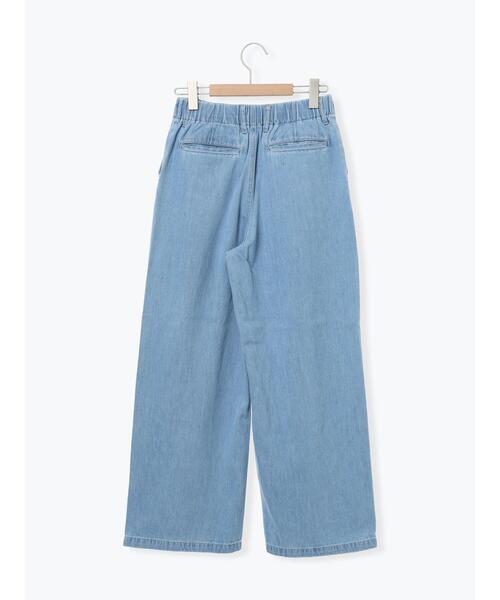 Samansa Mos2（サマンサ モスモス）の「デニムタックトラウザー（その他パンツ・レディース・ブルー/サックスブルー・L/M）」の4枚目の写真