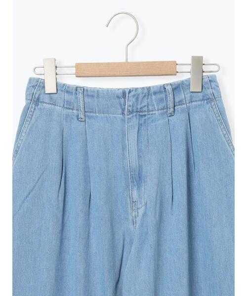 Samansa Mos2（サマンサ モスモス）の「デニムタックトラウザー（その他パンツ・レディース・ブルー/サックスブルー・L/M）」の5枚目の写真
