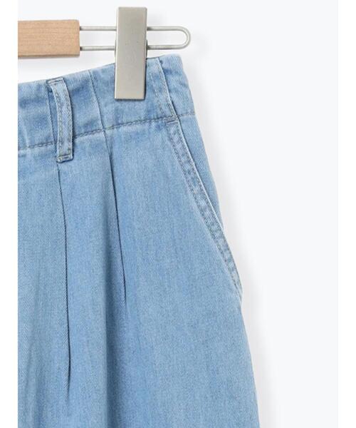 Samansa Mos2（サマンサ モスモス）の「デニムタックトラウザー（その他パンツ・レディース・ブルー/サックスブルー・L/M）」の6枚目の写真