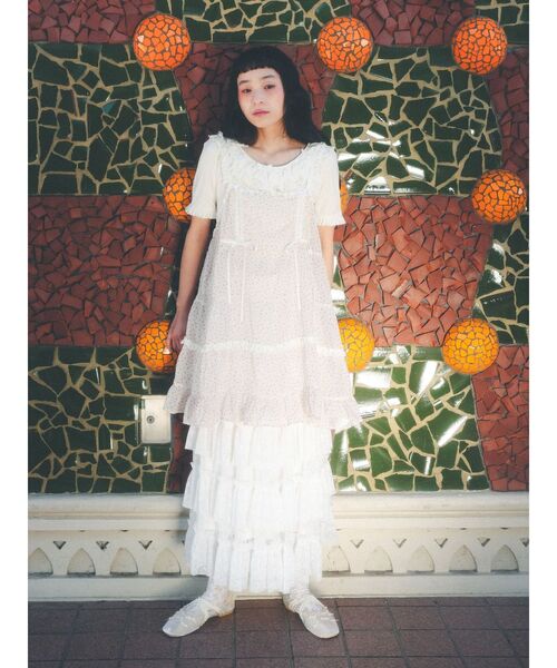 merry jenny(メリージェニー)の「petit ribbonシアーバレエシューズ(バレエシューズ・レディース・ブラック/アイボリー・LARGE/MEDIUM)」の7枚目の写真